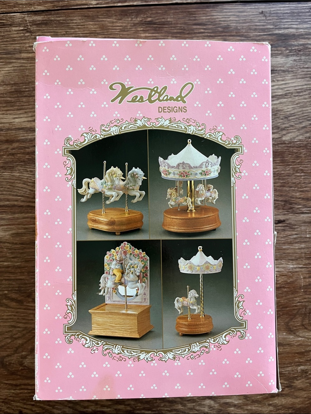 Westland Designs Pink Carousel Music Box